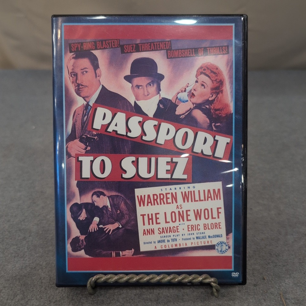 Passport to Suez DVD Warren William The Lone Wolf Ann Savage Spy Thriller 1943 - Picture 1 of 2